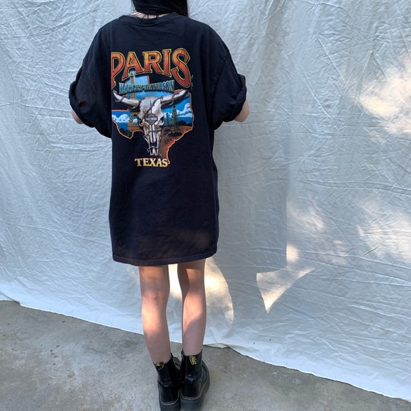 Authentic Harley Davidson Rare Paris, TX Tee - Picture 2 of 4
